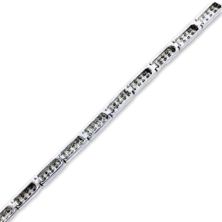 Bracelet ligne en Or gris 18k avec 2,0 Cts de diamants brillants H-VS