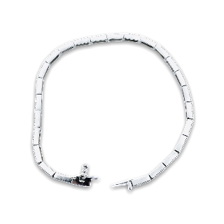 Bracelet ligne en Or gris 18k avec 2,0 Cts de diamants brillants H-VS
