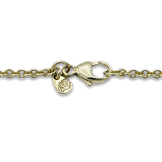 Bracelet Pendentif en Or jaune et gris 18k Diamant princesse et brillants