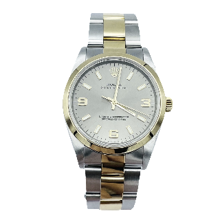 Montre Rolex Oyster Perpetual Or et Acier 34 mm Ref: 14028 vers 2004-2005