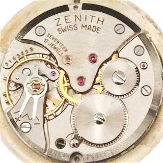 Montre Zenith ,1965, ronde, Or jaune 18k, mécanique avec date , 35 mm, cal 2522C