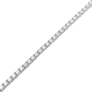 Bracelet ligne en or gris 18k avec 1.38 Cts de Diamants brillants. G-VS