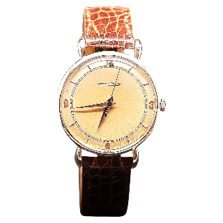 Montre Jaeger LeCoultre Vintage Ronde Or rose 18k mécanique Vers 1950.