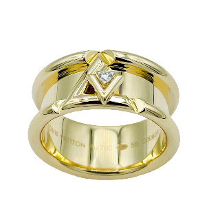 Bague Louis Vuitton LV VOLT ONE Diamant . Taille 56 . Prix neuf : 4100€