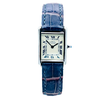 Montre Cartier Must Tank en Argent Dame vers 1995. Quartz . Réf : 666001.