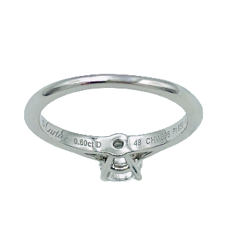 Solitaire Cartier 1895 Platine Diamant brillant de 0.60 Cts.G /VS2. (GIA) Solitaire Cartier 1895 Platine Diamant brillant de 0.60 Cts.G /VS2. (GIA)