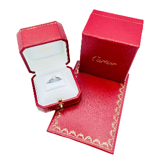 Solitaire Cartier 1895 Platine Diamant brillant de 0.60 Cts.G /VS2. (GIA) Solitaire Cartier 1895 Platine Diamant brillant de 0.60 Cts.G /VS2. (GIA)