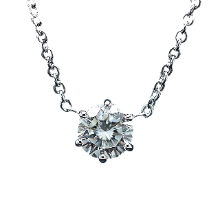 Collier Pendentif Diamant de 1.19 Cts J-SI2 . Or 18 Cts. 