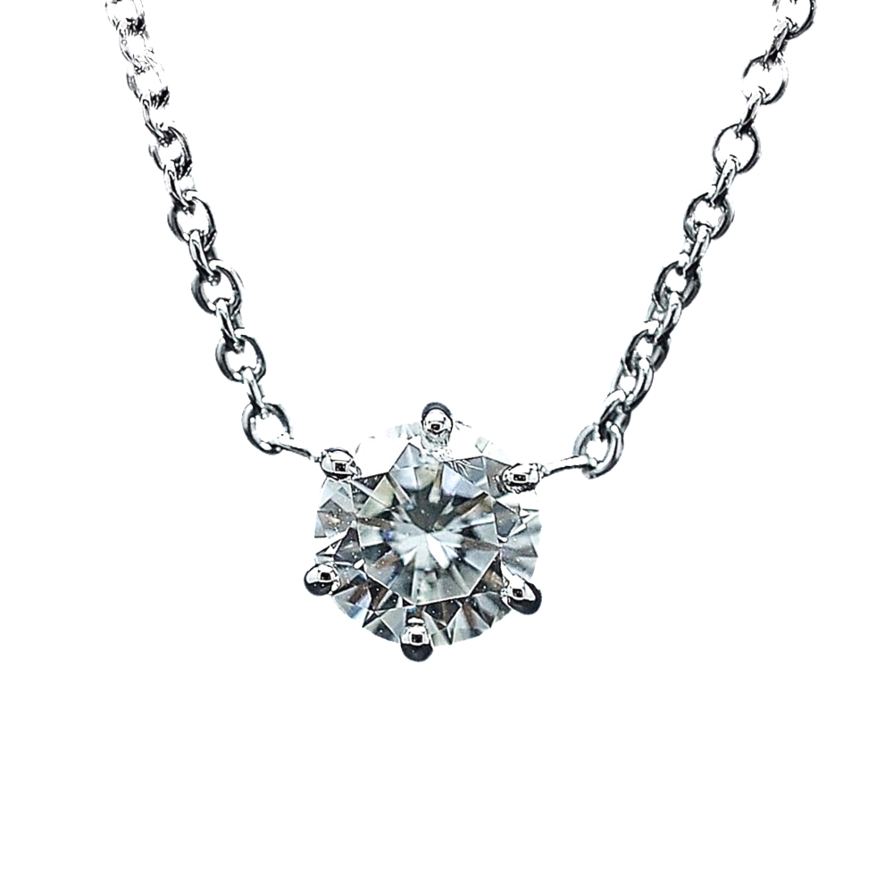 Collier Pendentif Diamant de 1.19 Cts J-SI2 . Or 18 Cts. 