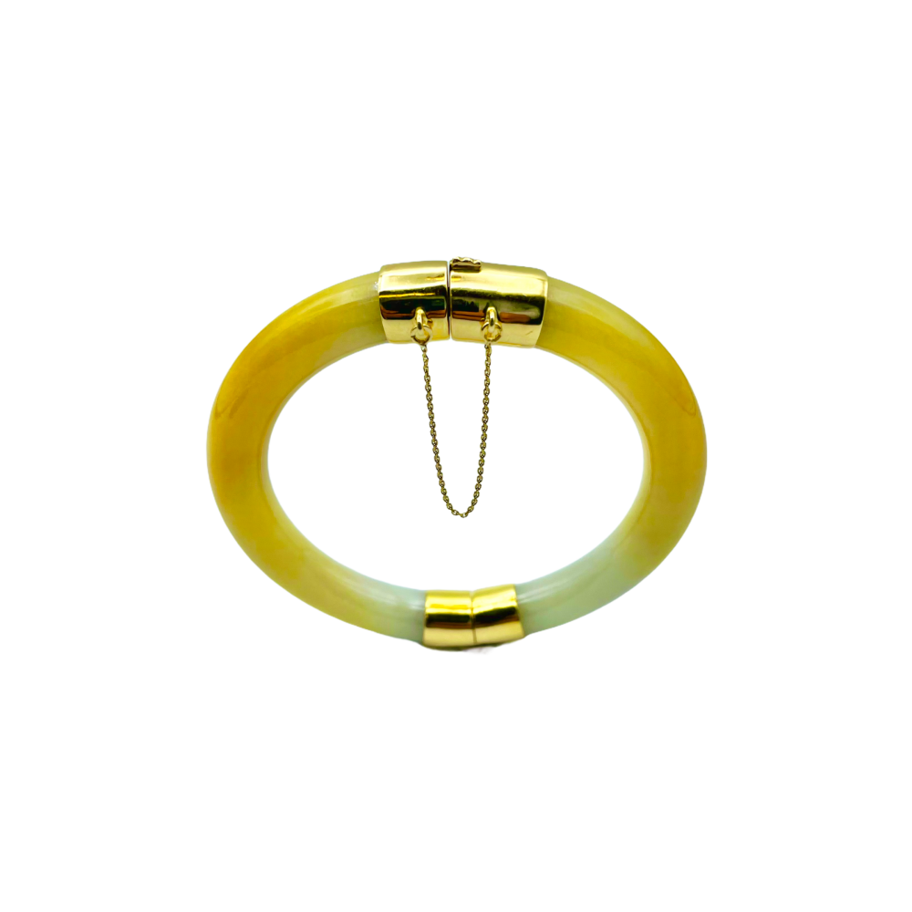 Bracelet Fantaisie Nali - Modèle Rigide Ouvrant Or Et Bleu - Neuf Avec étiquettes