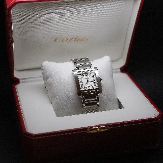 Montre Cartier Tank Française Grand Modèle Automatique Acier de 2012.