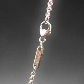 Collier Pendentif Chopard Happy Diamonds Or gris 18k Diamants .