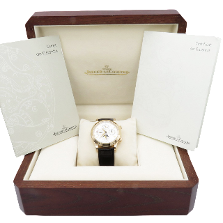 Montre Jaeger LeCoultre Grande Memovox réveil Or rose 18K Automatique de 1998. Full set