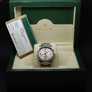 Montre Rolex Oyster Perpetual Homme Acier de 2008. Cadran Gris . Ref : 116000 .