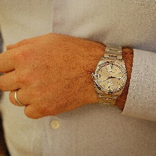 Montre Rolex Oyster Perpetual Homme Acier de 2008. Cadran Gris . Ref : 116000 .