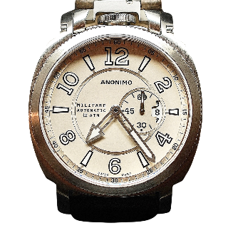 Montre Anonimo "Militare" 43mm Acier Automatique Collection 2013. Destockage Neuf.