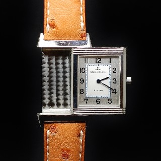 Montre Jaeger LeCoultre Reverso Médium en Acier Quartz. Vers 2007.