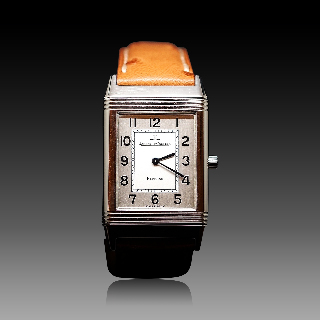 Montre Jaeger LeCoultre Reverso Médium en Acier Quartz. Vers 2007.