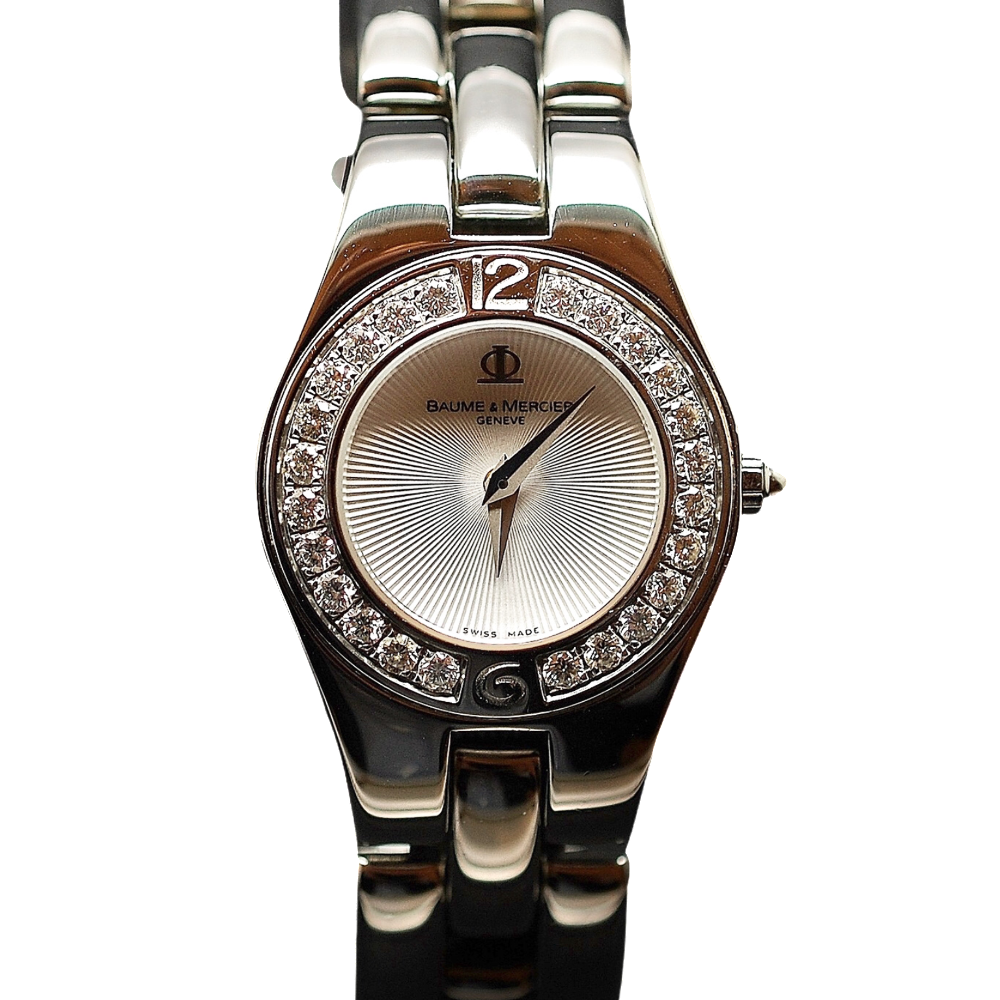 Montre Baume et Mercier Linéa Dame Quartz Acier Avec Lunette Diamants de 2005