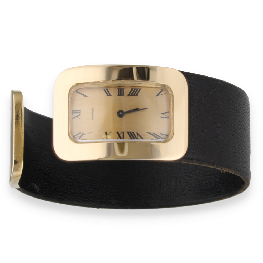 Montre bracelet Chaumet (ref 421B) en or jaune 18 Cts vers 1970