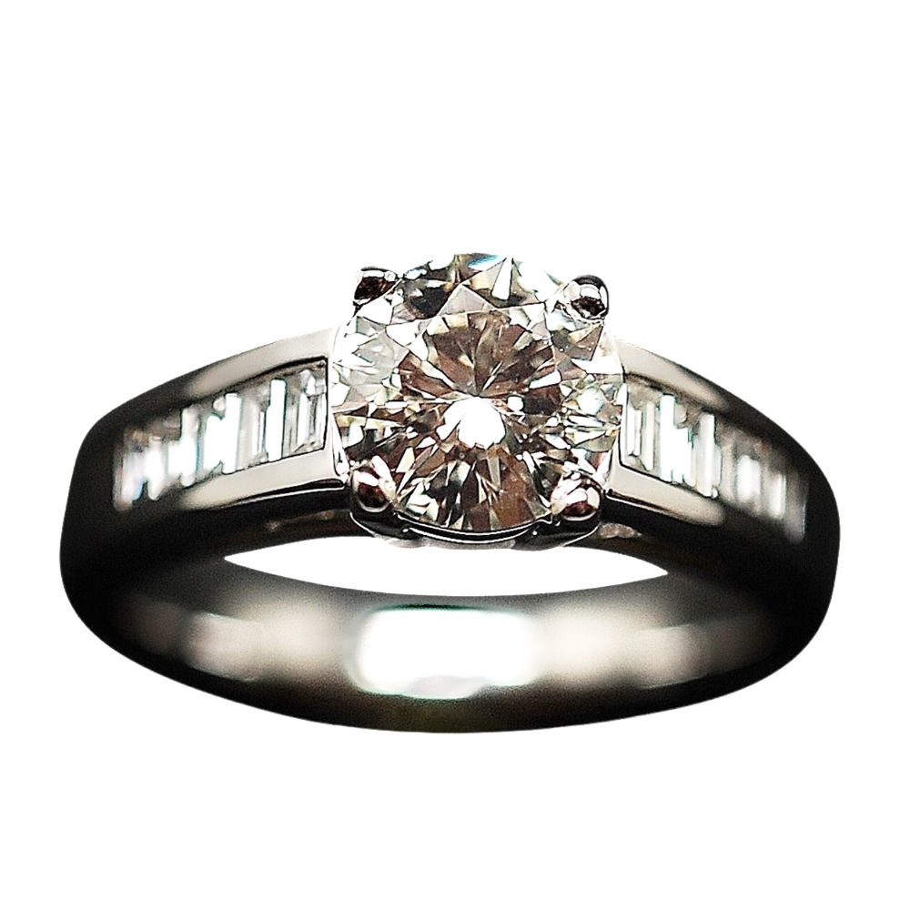 Solitaire en or 18k avec Diamant brillant 1.15 Cts qualité M-VS2 . Solitaire en or 18k avec Diamant brillant 1.15 Cts qualité M-VS2 .