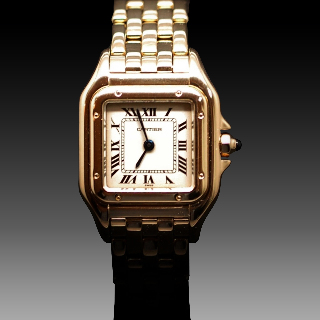 Montre Cartier dame "Panthère" Or 18k massif quartz Vers 1995.