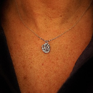 Collier Pendentif Messika "Link" de 2010 en Or gris 18k avec Diamants.