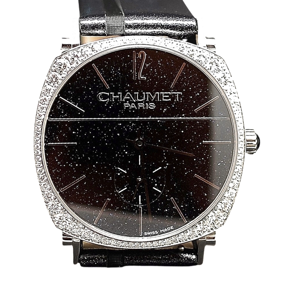 Montre Chaumet Dandy Joaillerie Or gris 18k Diamants mécanique de 2015.