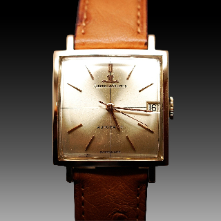 Montre Jaeger LeCoultre Vintage Carrée Or 18k Automatique Vers 1960.