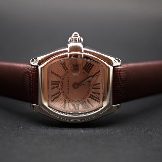 Montre Cartier Dame "Roadster" petit modèle en acier quartz Vers 2010.