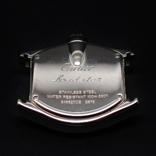 Montre Cartier Dame "Roadster" petit modèle en acier quartz Vers 2010.