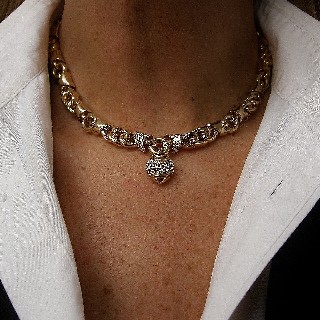 Collier Bulgari "Profumo" or jaune 18k Diamants vers 1980