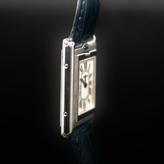 Montre Cartier Tank Basculante Médium Quartz en acier Vers 2000.