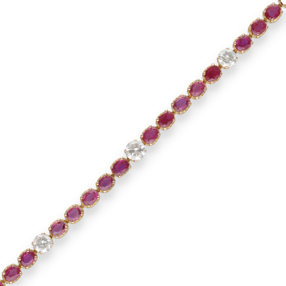 Bracelet Or 18k Serti Diamants