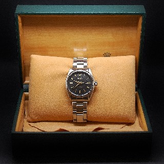 Montre Rolex Vintage Air king Acier de 1966 . Cadran noir. Ref : 5500.