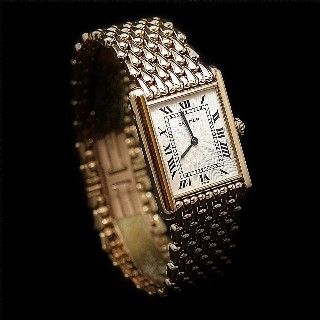 Montre Cartier "Tank Louis Cartier "Extraplate Or Jaune 18k Vers 1980 Mécanique Montre Cartier "Tank Louis Cartier "Extraplate Or Jaune 18k Vers 1980 Mécanique