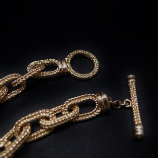 Bracelet maille chaine d'ancre en or jaune 18 Carats massif . 57.8 gr