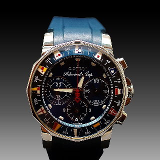 Montre Corum Admiral Cup Chronographe Homme Acier de 2009 Automatique. 43 mm.