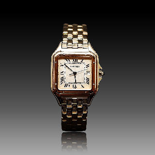 Montre Cartier "Panthère" homme GM en Or 18k massif quartz Vers 1998.