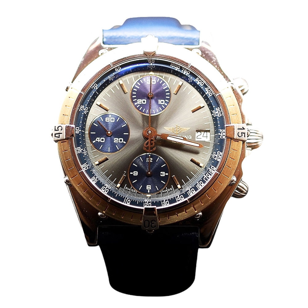 Montre Breitling Chronomat Or et Acier Vers 1990 Automatique Montre Breitling Chronomat Or et Acier Vers 1990 Automatique