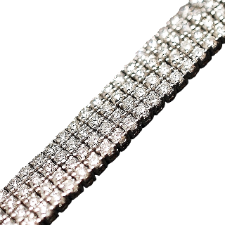 Bracelet en or gris 18 Cts avec 13.58 Cts de Diamants G-VS.