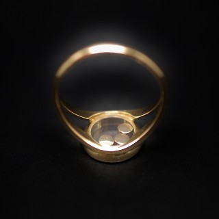 Bague Chopard Happy Diamonds Or Jaune 18k Diamants. Taille 54 Bague Chopard Happy Diamonds Or Jaune 18k Diamants. Taille 54