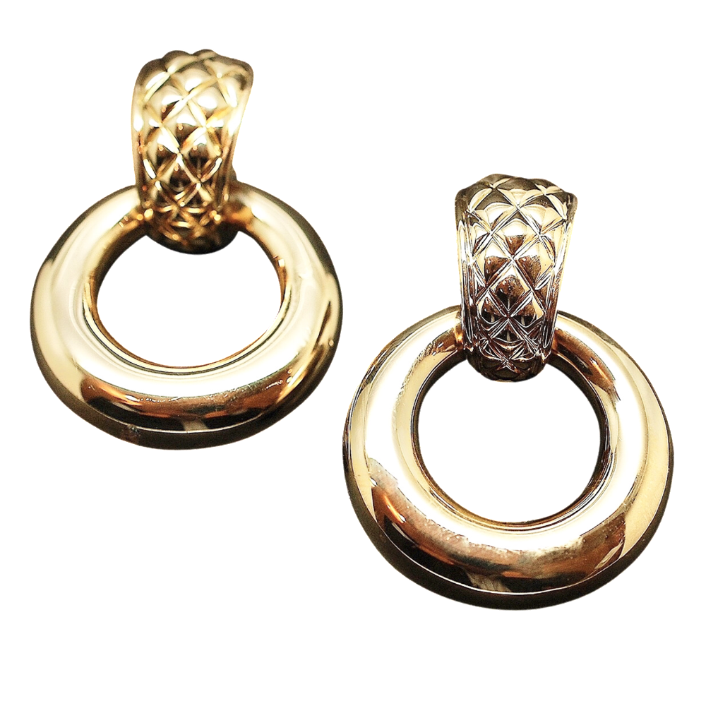 Boucles d'oreilles Créoles "Chaumet" Clips en or 18k vers 2000.