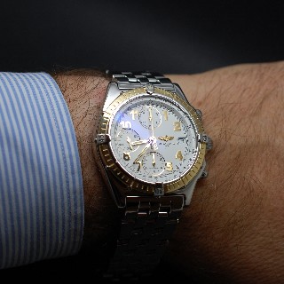 Montre Breitling Chronomat Or et Acier Vers 2000 Automatique