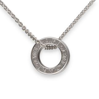 Chaîne Pendentif Bulgari B Zero – Or Gris 18k –...