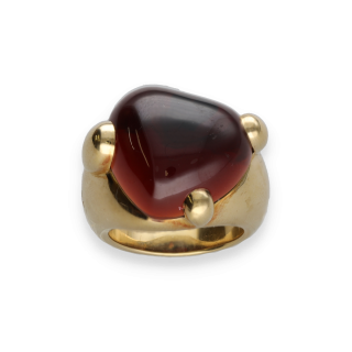 Bague Pomellato Griffe – Or Jaune 18k – Grenat –...