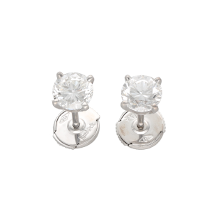 Puces d’Oreilles Diamants 0,90 ct D-VS2 & 0,94 ct...