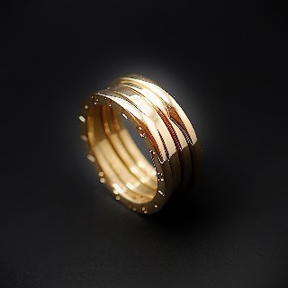 Bague Bulgari en Or jaune 18 Cts modèle "B-Zero-1" .Taille 58.  