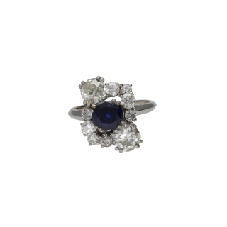 Bague Boucheron Saphir 1,83 ct & Diamants 2,60 ct –...