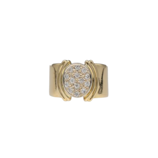 Bague Pavage Ovale Diamants 0,40 ct – Or Jaune –...